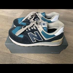 New Balance 574 Sneakers Blue - excellent condition with box